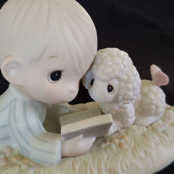 Vtg 1984 Precious Moments “I Love to Tell the Story” Porcelain Figurine PM852 - Picture 6 of 7